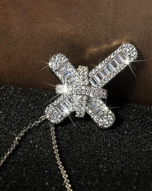 Denkays Faith Love Hope Cross Aesthetic Necklace