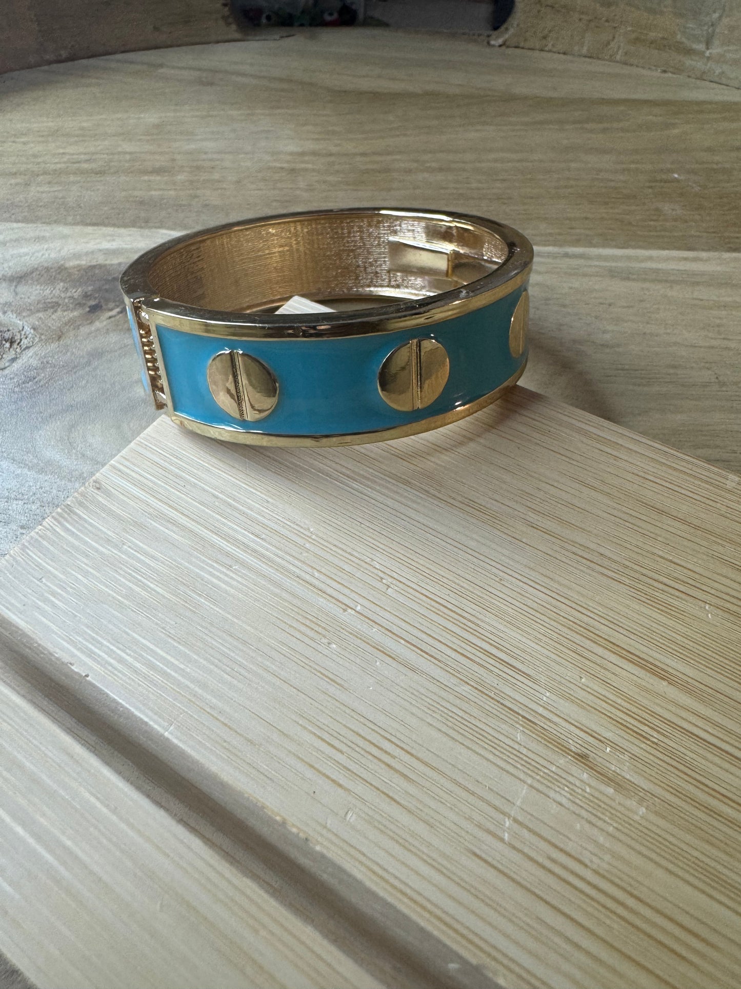 Denkays Amna Blue Enamel Bracelets Bangle Bracelet