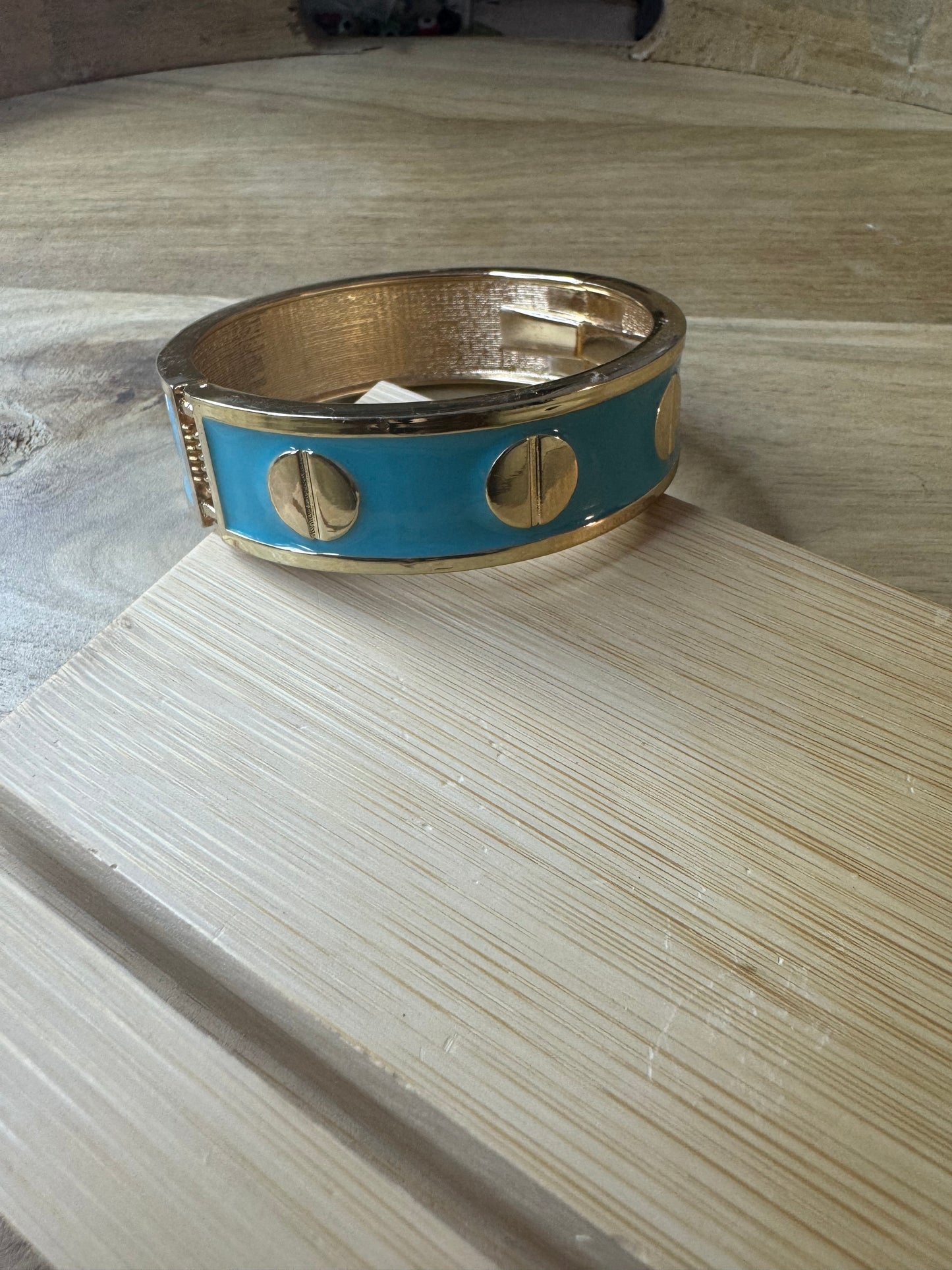 Denkays Amna Blue Enamel Bracelets Bangle Bracelet