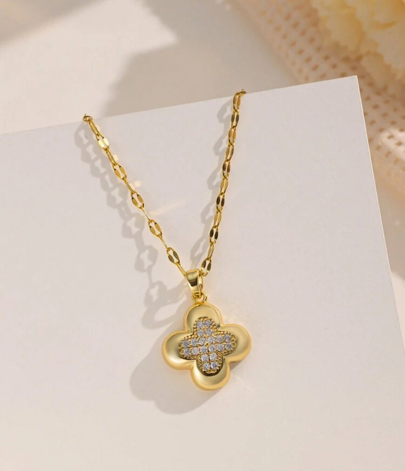 DENKAYS FAITH LOVE HOPE STATEMENT NECKLACE