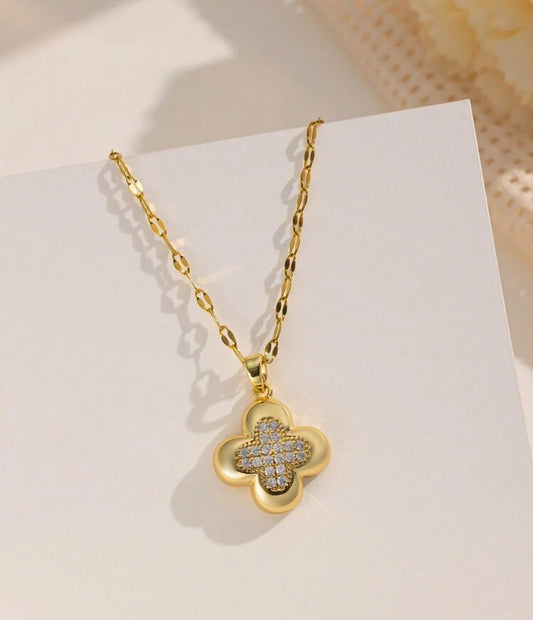 DENKAYS FAITH LOVE HOPE STATEMENT NECKLACE