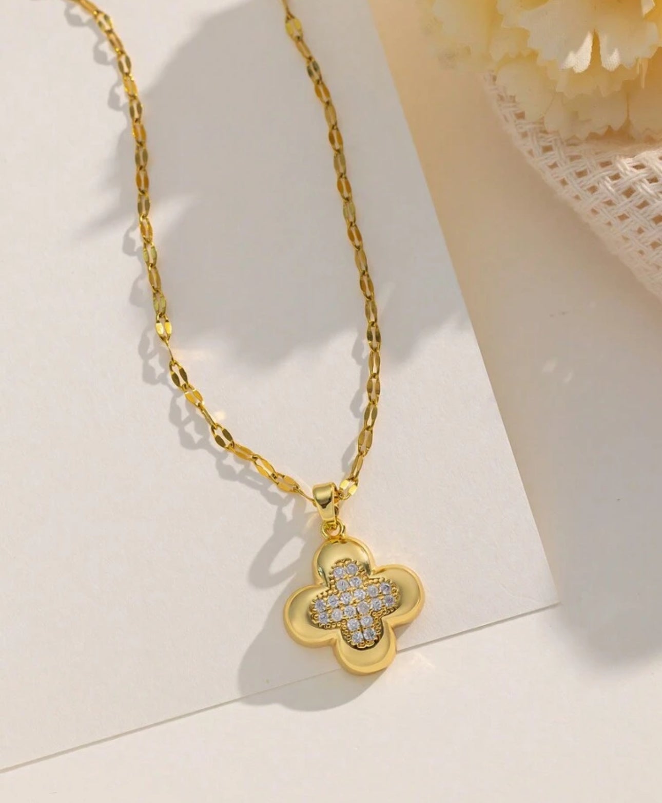 DENKAYS FAITH LOVE HOPE STATEMENT NECKLACE