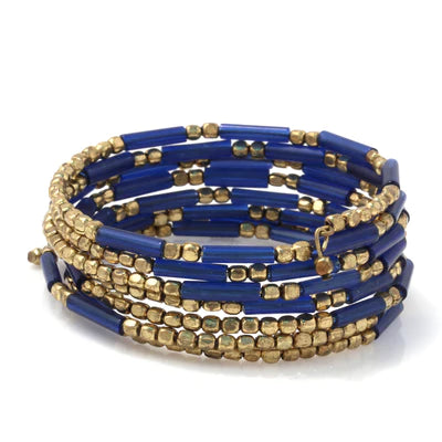 SYMA BLUE AND GOLD  BRACELET