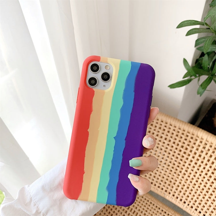 Rainbow Liquid Silicone Shockproof Coverage Protective Case