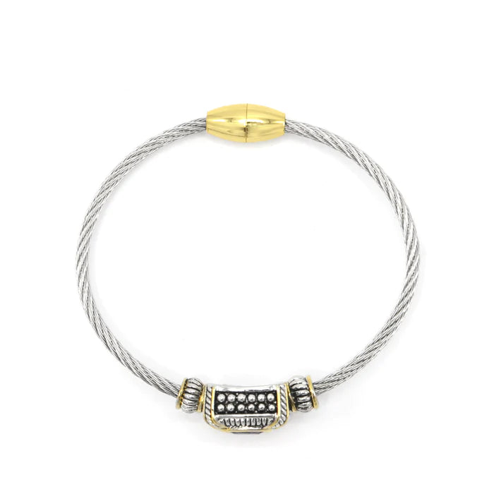 SALLY BLACK ONIX CABLE ROPE BRACELET