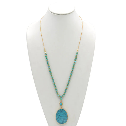 MALA TURQUOISE BOHEMIAN NECKLACE