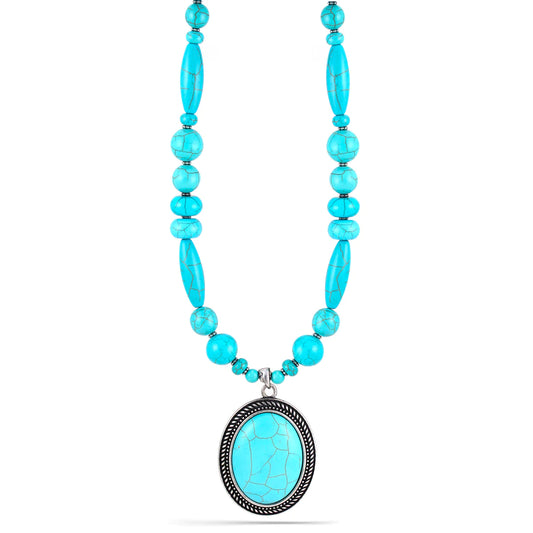 BEN TURQUOISE BOHEMIAN NECKLACE