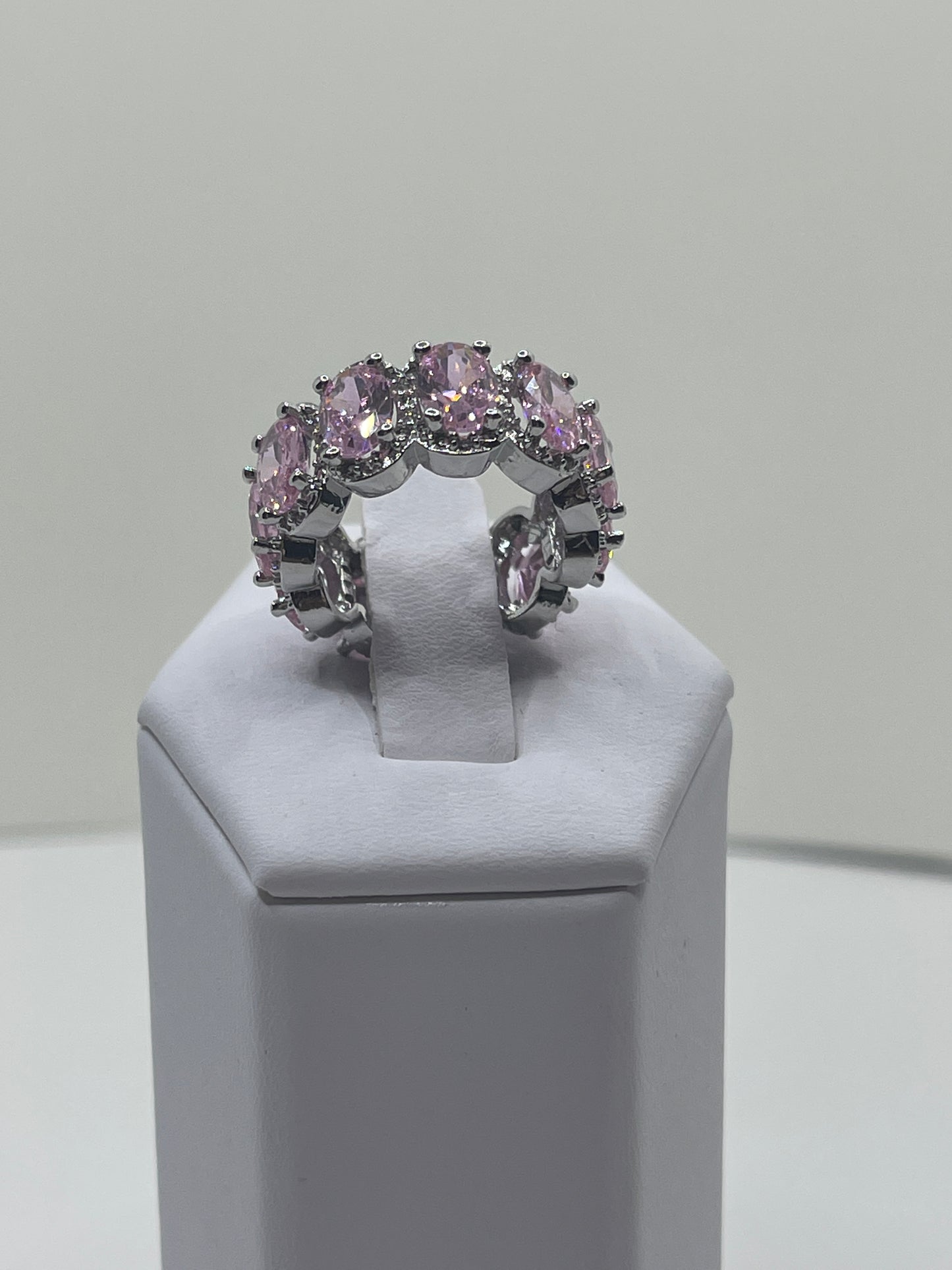 Katie Pink Sapphire Eternity Ring