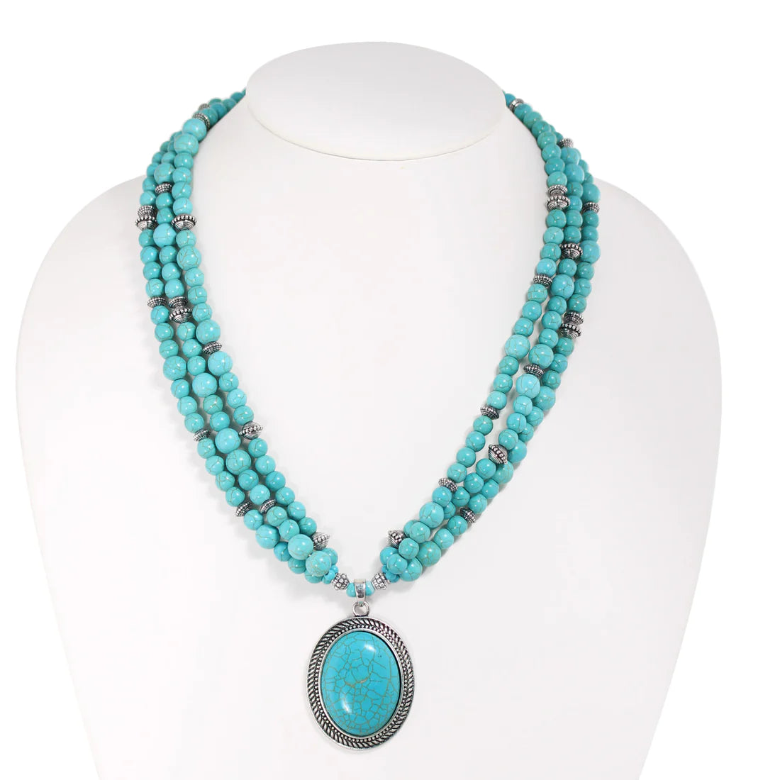 BEN TURQUOISE BOHEMIAN NECKLACE