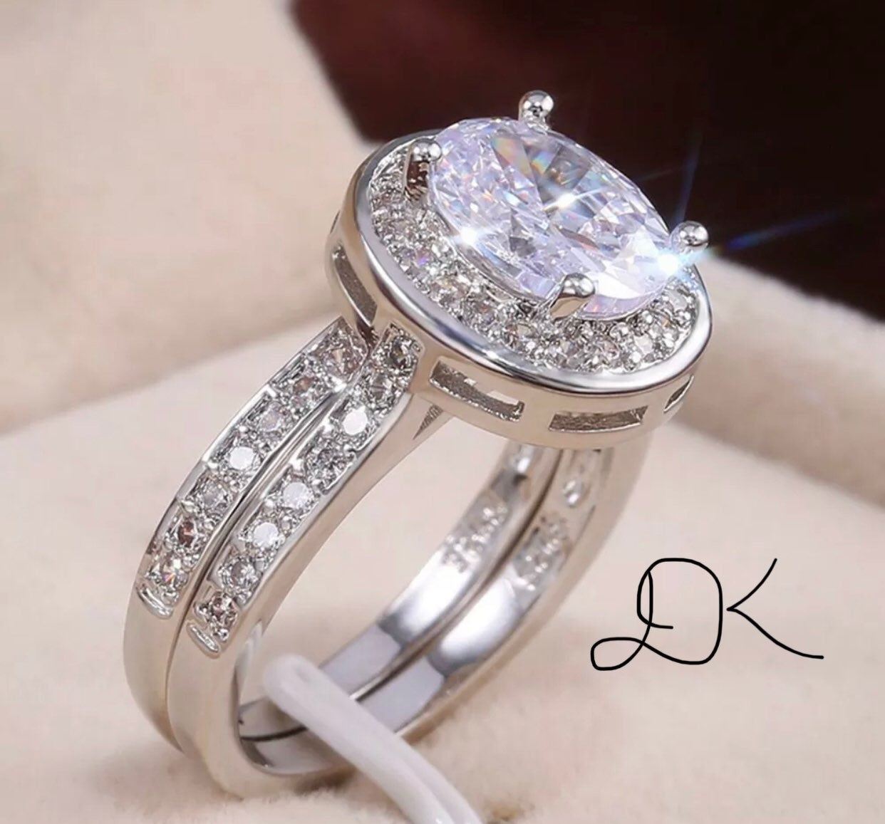 DENKAYS 925 ROUND CUT DIAMOND ENGAGEMENT RING