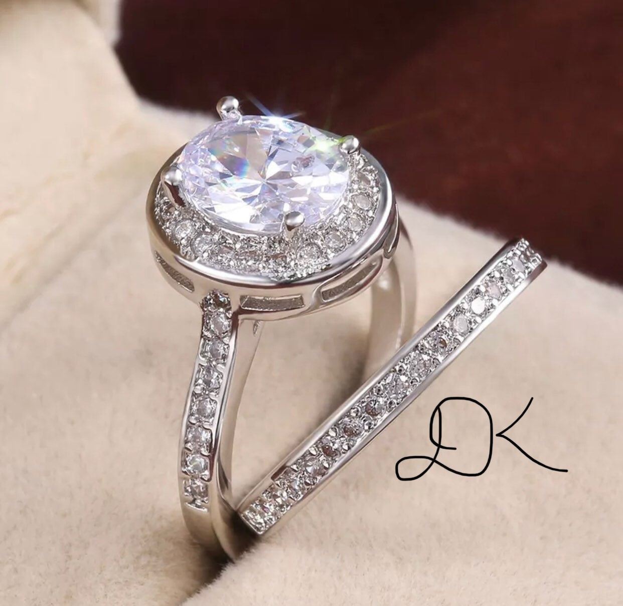 DENKAYS 925 ROUND CUT DIAMOND ENGAGEMENT RING